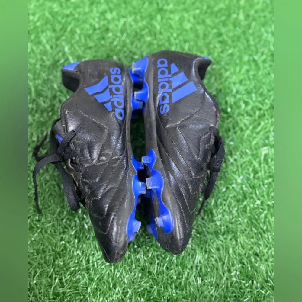 Adidas Kids Black‎ and Blue Soccer Cleats Size 13K